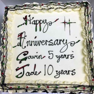 Happy Anniversary: Gavin 5 years, Jade 10 years