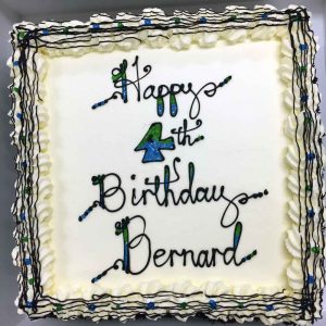 Happy 4th Birthday Bernard