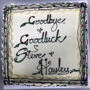 Goodbye & Goodluck Steve & Hayley