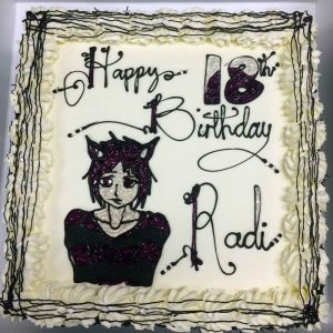 Happy 18th Birthday Radi, with an anime catboy