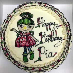 Happy Birthday Pia, with a Lalaloopsy character
