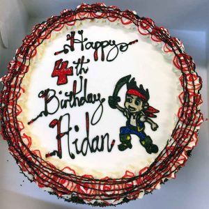 Happy 4th Birthday Aidan, with a pirate