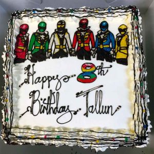 Happy 8th Birthday Tallun, with Power Rangers