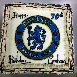 Happy 70th Birthday Graham, with Chelsea Football Club logo